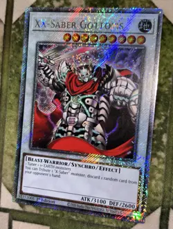 YuGiOh XX-SABER GOTTOMS Platinum Secret Rare RA03-EN226 - Image 1