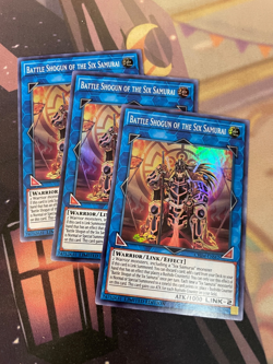 YUGIOH - BATTLE SHOGUN OF THE SIX SAMURAI X3 - SUPER RARE - CHIM - LIMITED - NM - Image 1