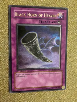 Yugioh Black Horn of Heaven CDIP-EN060 Ultimate Rare UTR 1st Edition VLP - Image 1