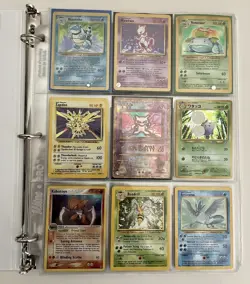 Pokemon Vintage 7 Foil/85 Card Binder Lot Blastoise Venusaur Mewtwo Zapdos Base - Image 2