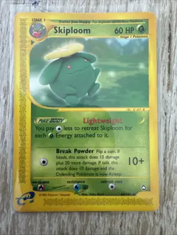 Skiploom 60/147 Aquapolis Pokemon Card - e-reader 2002 expedition - Image 1
