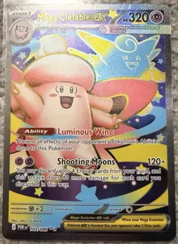 Pokemon TCG POR Mega Clefable EX Clefairy Holo 3 Card Lot English - Image 4