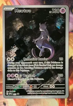 MEWTWO SVP 052 Scarlet Violet 151 Promo Illustration Rare Pokemon Card SEALED - Image 1