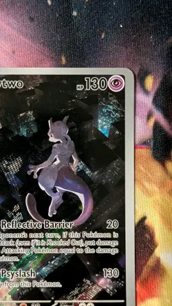 MEWTWO SVP 052 Scarlet Violet 151 Promo Illustration Rare Pokemon Card SEALED - Image 3