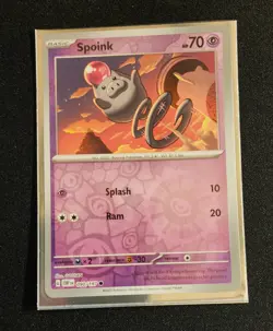 Spoink Reverse Holo Obsidian Flames 090/197 Pokemon Card US Seller - Image 1