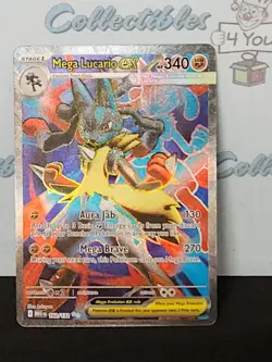 Pokemon English 2025 Mega Lucario Ex Double Rare Holo #160/132 Trading Card - Image 2