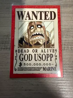 Wanted God Usopp #54- Panini One Piece Treasure Box Ltd. Card 74/90 - Image 1
