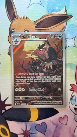 Pokemon Cards Mandibuzz 145/086 White Flare Holo NM - Image 1