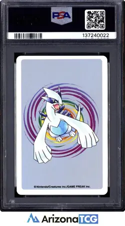 Pokemon 2000 Feraligatr 160 5 Of Hearts Silver Playing Card Japanese PSA 10 - Image 2