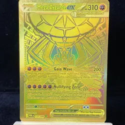 Mega Zygarde ex 124/088 Mega Hyper Rare ME03 Perfect Order English Pokemon Card - Image 1