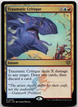 Traumatic Critique Secrets of Strixhaven 239 NM R - Image 1