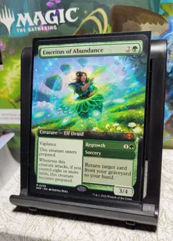 MTG Secrets of Strixhaven Emeritus of Abundance 339, NM, Regular, Extended Art - Image 2