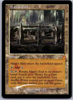 Magic_the_gathering Ravnica Remastered #465 Maze's End (Retro Frame) Foil .V04 - Image 1