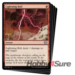 Lightning Bolt X4 M/NM Magic: The Gathering MTG Double Masters 2022 - Image 1