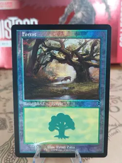 MTG - Forest 297 (Retro Frame Foil) - Innistrad Remasterd NM/M Condition - Image 1