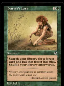 Nature's Lore LP Light Play Portal Second 2nd MTG [5803] - Image 1