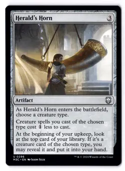 Herald's Horn NM* Modern Horizons 3 Commander ENGLISH 0296 mtg -UnltdCards - Image 1