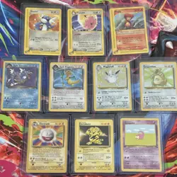 Pokemon Vintage Lot of 10 cards, Holos, e readers, 1st edition - Image 1