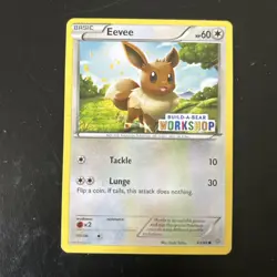 Pokemon TCG Eevee Build A Bear Workshop Promo Card 63/98 - Image 1