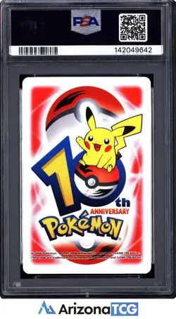 Pokemon 2006 Seel/Dewgong Red 4 Of Diamonds 10th Anniversary Playing Card PSA 10 - Image 2