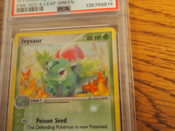 Pokemon 2004 Fire Red Leaf Green Ivysaur reverse foil card, PSA 6 - Image 3