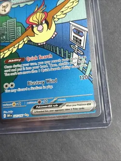 Pidgeot ex 225/197 SIR Special Illustration Rare Pokemon Obsidian Flames NM - Image 2