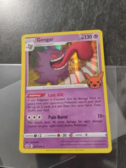 Pokemon TCG Gengar Halloween Trick Or Trade Stamped Card 057/198 Holo Rare - Image 1