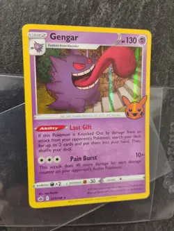 Pokemon TCG Gengar Halloween Trick Or Trade Stamped Card 057/198 Holo Rare - Image 3