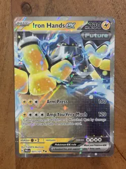 Pokemon TCG Iron Hands Ex 031/131 Prismatic Evolutions Double Rare NM Card - Image 1