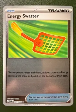 Pokemon TCG Energy Swatter 73/88 Perfect Order ME3 Reverse Holo NM - Image 1