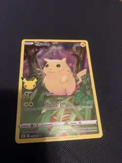 Pokemon Pikachu Celebrations Holo 005/025 60 HP Gnaw Thunder Jolt English - Image 1
