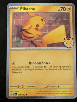 Pokemon Pikachu 051/162 Pokemon Day 2026 Stamped Promo #3 - Image 1