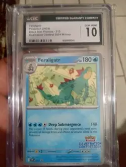 Feraligater Pokemon 2025 Blak Star Promos 213 Illustration Contest 3024... - Image 1