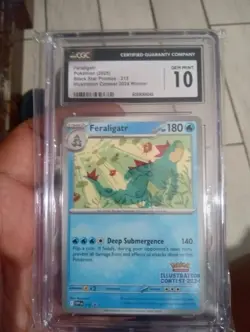 Feraligater Pokemon 2025 Blak Star Promos 213 Illustration Contest 3024... - Image 2