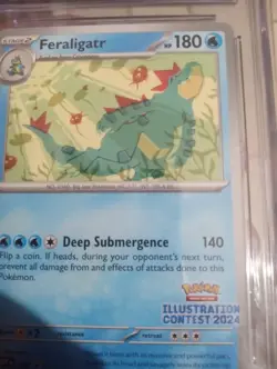 Feraligater Pokemon 2025 Blak Star Promos 213 Illustration Contest 3024... - Image 3