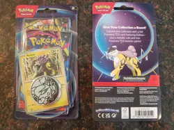 Pokemon Mega Evolution Phantasmal Flames 2 Pack Blister Raikou Coin - FAST SHIP - Image 1