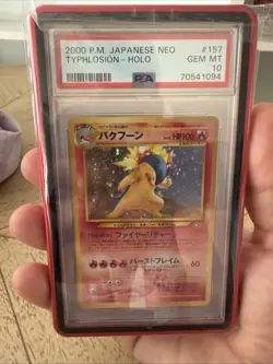 Pokemon Typhlosion Neo Japanese Holo Rare #157 PSA 10 Gem Mint - Image 3