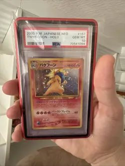 Pokemon Typhlosion Neo Japanese Holo Rare #157 PSA 10 Gem Mint - Image 5
