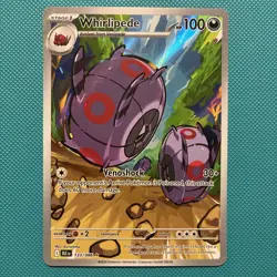 Pokemon TCG Whirlipede 133/086 English Black Bolt Illustration Rare Full Art - Image 1