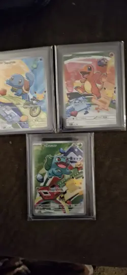 Pokemon First Partner Illustration Collection Series 1 Promos Kanto Set 37 - 39 - Image 2