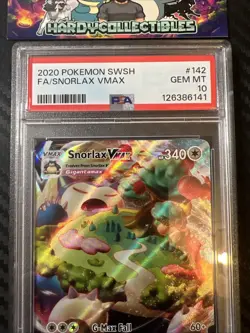 Pokemon TCG- Snorlax VMAX 142/202 SWSH BASE SET- PSA GEM MINT 10 - Image 3