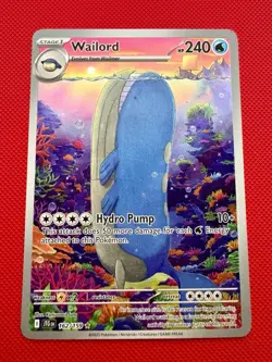 Pokemon Wailord 162/159 SV09: Journey Together Illustration Rare. NM+ - Image 1