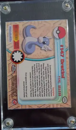 2000 Topps Chrome Pokemon Series 2 Foil #147 Dratini - Image 2