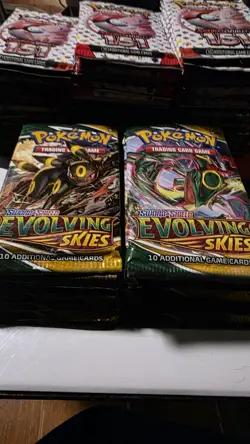 Pokemon TCG Booster Packs 151 & Evolving Skies already opened 73 packs total! - Image 2