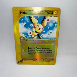 Pichu 58/165 Rare Expedition Base Set Pokemon Reverse Holo Moderately Played - Image 1