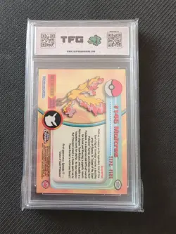 2000 Topps Chrome Pokemon TV Moltres #146 TFG 9 (Not PSA) Graded - Image 2