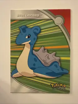 2000 Topps Pokemon TV Animation Series 3 Heroes & Villains Lapras #HV13 - Image 1