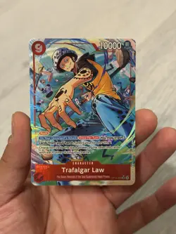 2025 One Piece Trafalgar Law (Alt Art) OP14-009 SR The Azure Sea’s Seven - Image 1
