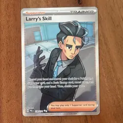 Pokemon TCG Prismatic Evolutions Trainer Larry's Skill Full Art Card 139/131 NM - Image 1