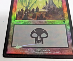2001 Magic The Gathering Swamp Foil Land Card Black Mana Pool Unplayed Card# 339 - Image 2